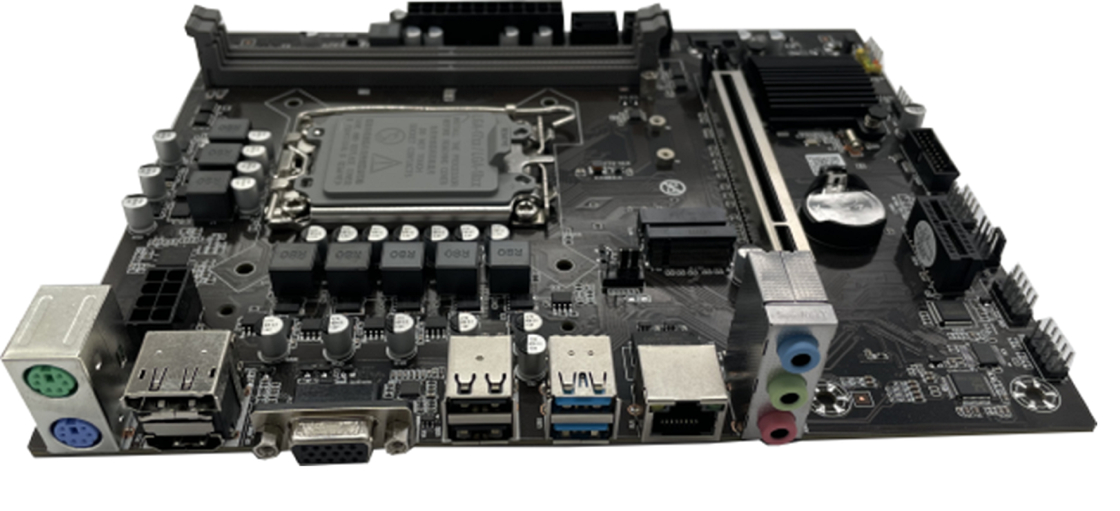 ETEK H610 ไมโคร-ATX motherboard สําหรับ LGA1700 CPU DDR4 Dual-Channel PCIe 4.0 x16 สล็อต DP+HDMI+VGA Outputs ทางเลือก