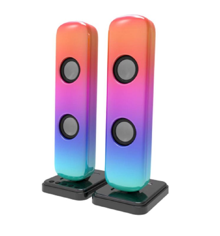 ซาวด์บาร์ ETEK ให้กำลังขับ 5W*4 RMS ผ่านไดรเวอร์ขนาด 2 นิ้วคู่ ครอบคลุมความถี่ 35Hz-16KHz ต้องใช้อะแดปเตอร์ 12V2.5A