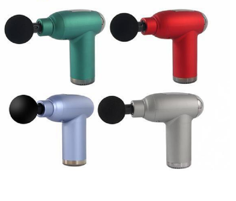 เครื่องนวดปืน ABS สร้างด้วยแบตเตอรี่ 1500mAh และพลังงาน 24W แผนการควบคุมปุ่ม 6 โหมด + LCD 32 โหมด