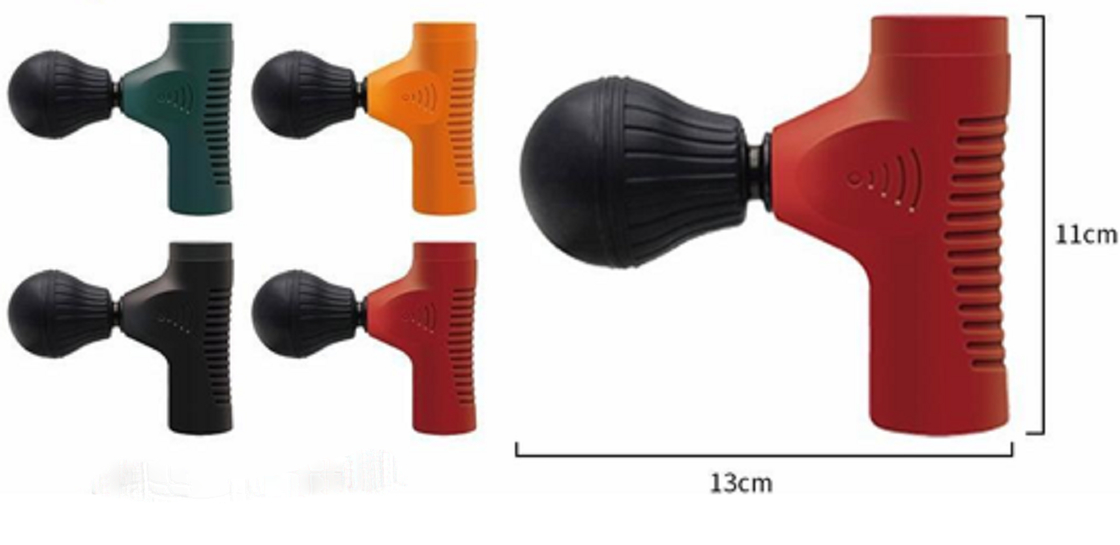 Handheld Muscle Massager Gun with 3.7V Charging 3W Rated Power and Durable ABS+Metal Body