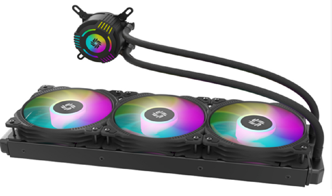 เครื่องเย็นของเหลว ARGB AIO ขนาด 360 มม, โบล็อกน้ํากลม, เครื่องเรเดียเตอร์ 36027, แฟน PWM 1800RPM, LGA1700 / AM5, โลโก้ที่กําหนดเอง