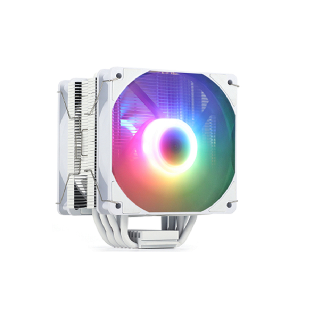 ETEK 6-Pipe RGB CPU Cooler, Dual 120mm PWM Fans, รองรับ AMD, 153*100*122mm, เหมาะสําหรับเกมส์และคอมพิวเตอร์ทํางานที่มีความสามารถสูง