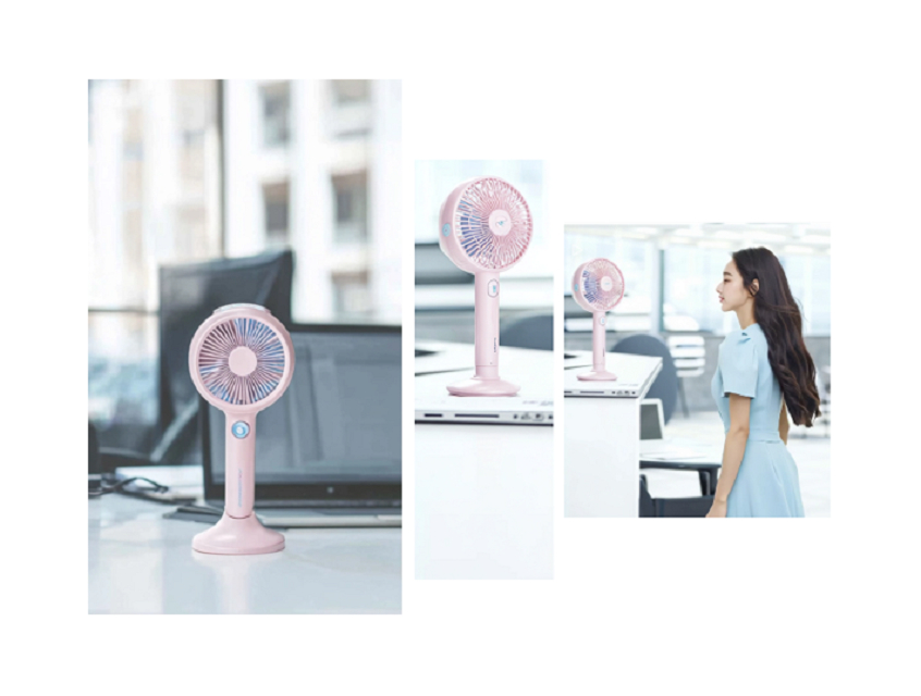 พัดลมระเหยแบบพกพา, 800mAh, 3 ระดับความเร็ว, 2 โหมดความชื้น, ขาว/เขียว/ชมพู, 212*100*40 มม., เหมาะสำหรับกลางแจ้ง, การเดินทาง, สำนักงาน
