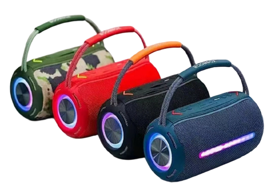 ลำโพงปาร์ตี้บลูทูธ 10W, RMS 5W คู่, BT/AUX/TF/U Disk, แบตเตอรี่ 1200mAh, ดีไซน์ผ้า+พลาสติก, สำหรับปาร์ตี้, กลางแจ้ง, บ้าน, ฯลฯ