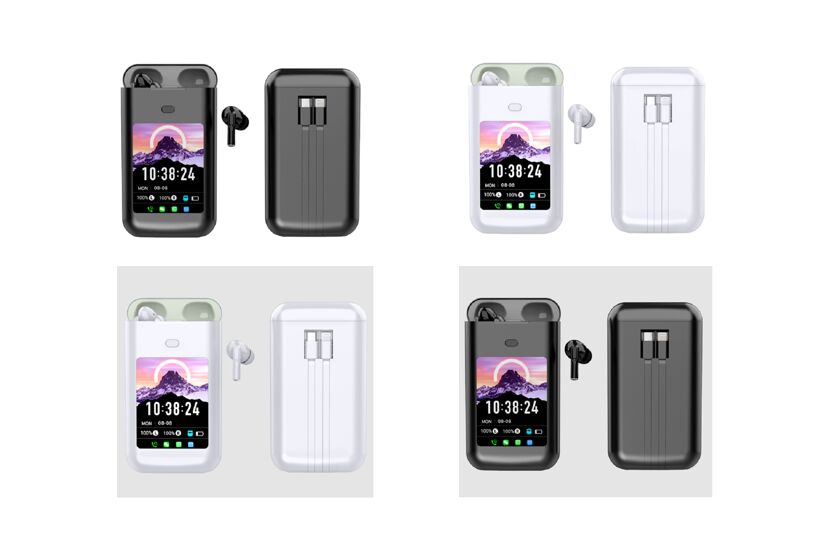 หูฟัง TWS สมาร์ท พร้อมชาร์จ 5000mAh บลูทูธ 5.4, ENC Noise Cancellation, Multi-App Message Alerts (WeChat/WhatsApp/FB) การใช้งานของเครื่องมือออนไลน์