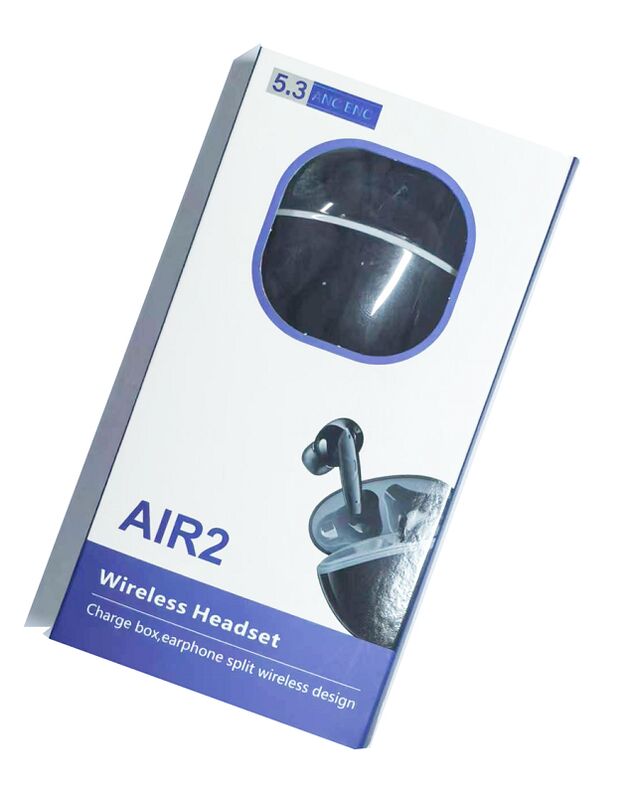 ANC TWS Earbuds,MEMS Mic, F13 Composite Diaphragm,Type-C, 200mAh Case, สีดํา/ขาว