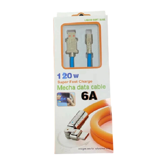 สายชาร์จเร็ว 4-Core ปรับเปลี่ยนแสง LED 8 สี 1-2M