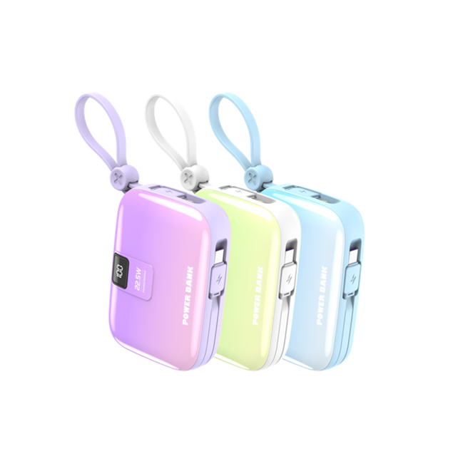 10,000mAh Gradient Power Bank-22.5W รถชาร์จรวดเร็ว ดับเบิล USB-C & Lightning, 3 สี