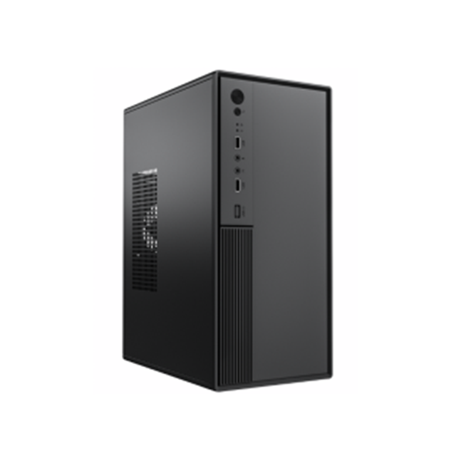 เคส ATX ขนาดกะทัดรัด SPCC 0.33 มม., พัดลมด้านหน้า 12 ซม., USB + เสียงคู่, รองรับ M-ATX, 260*160*350 มม.