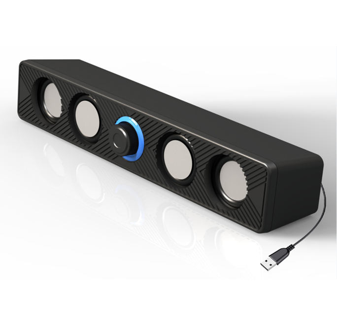 BT5.4 โทรศัพท์มือถือโต๊ะ 6W RGB Light USB Power, 3 โหมดการเข้า