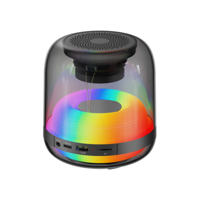 Bluetooth 5.4 โทรศัพท์พกพา 5W ระยะเต็ม + RGB Light TF / USB / AUX Quad-Mode