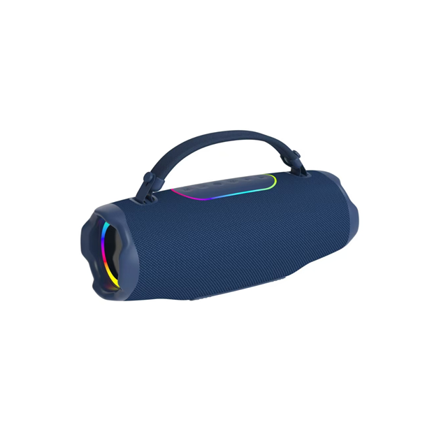 เครื่องเสียงพาร์ตี้ RGB ขนาด 60W, 2.1CH Deep Bass + ไฟไดนามิก, เครื่องเสียงพกพา Desktop ขนาด 3600mAh (สีดํา/สีฟ้า/สีเทา)