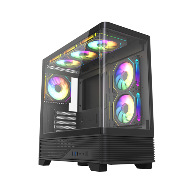 กล่องโค้งปานาโรมะ คอมพิวเตอร์ คาส,360 มิลลิเมตร AIO การสนับสนุน, 410 มิลลิเมตร GPU ความสะอาด, M-ATX / ITX