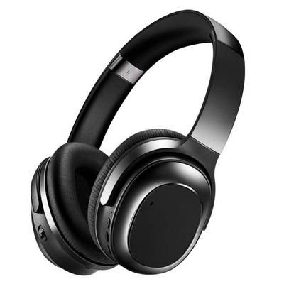 หูฟังหูฟังบลูทูธแบบครอบหูหูฟังสเตอริโอไร้สายที่แท้จริงพร้อม CVC 8.0 Mic Deep Bass