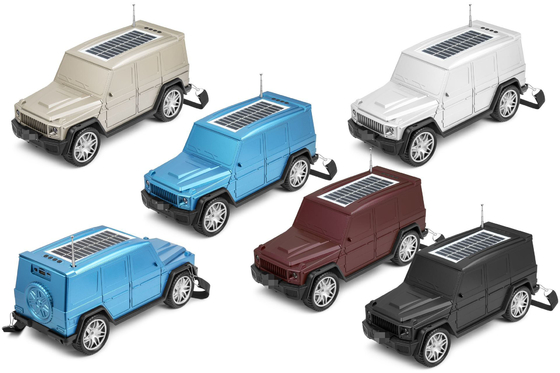 เครื่องเสียงแบบรถยนต์แบบคลาสสิค Bluetooth รวมแสงไฟฟ้าแสงอาทิตย์และฟังก์ชันวิทยุสําหรับการเดินทางในบ้าน