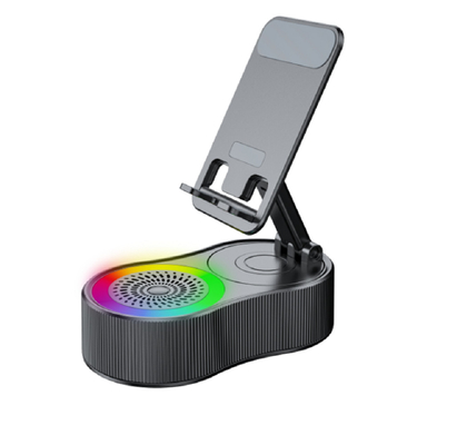 สเปคเกอร์บลูทูธบูรธิ 3000mAh แพวเวอร์แบงก์ด้วย USB Port TWS Pairing RGB Lighting Portable สําหรับคนรักดนตรี