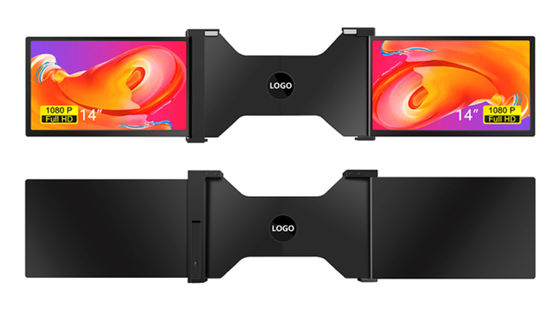 มอนิเตอร์แล็ปท็อปขนาด 14 นิ้ว 3 จอ พร้อมจอบาง 25.3 มิลลิเมตร Full HD IPS 16/9