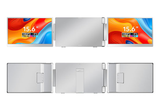 จอภาพแล็ปท็อป Full View FHD ขนาด 15.6 นิ้ว อัตราส่วน 16/9 ความละเอียดสูง 1920 * 1080 IPS อินเทอร์เฟซ Type-C 3.1 รองรับ HDR พลิกหน้าจอ