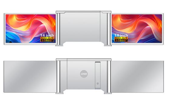 มอนิเตอร์เล็ปโต๊ป FHD ขนาด 14 นิ้วแบบคู่ เหมาะกับเล็ปโต๊ปขนาด 13.5-16.5 นิ้ว แบบ C แบบคู่ รองรับเสียง วิดีโอ มินิ HDMI HDR